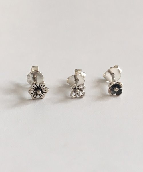 (silver925) antique flower earring