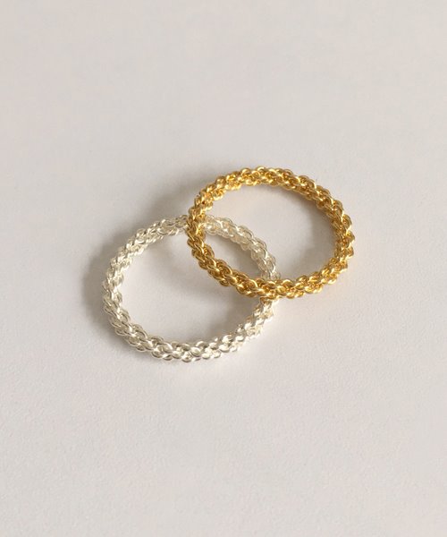 (silver925) mesh ring