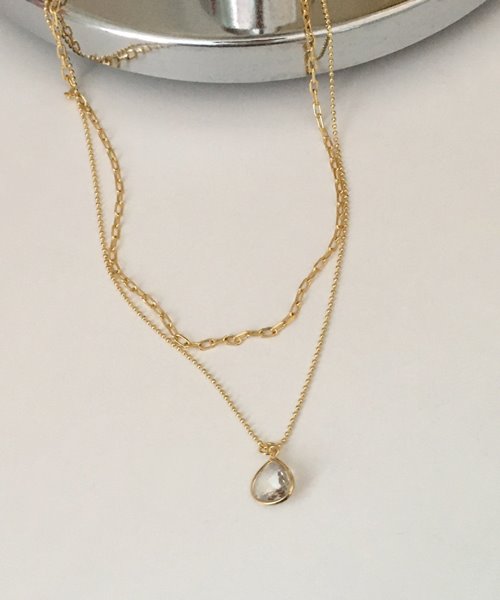 two chain necklace set