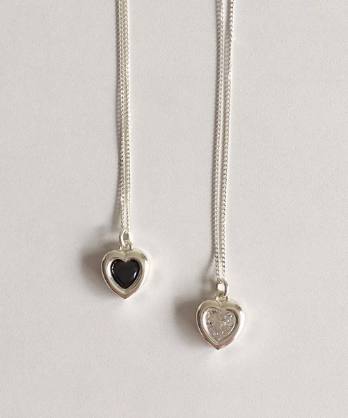 (silver925) lovely heart pendant necklace