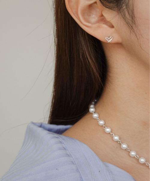 (silver 925) free love earring