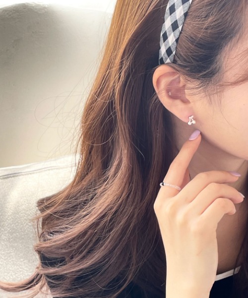 (silver 925) cherry earring