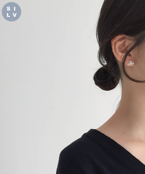 (silver 925) floral earring
