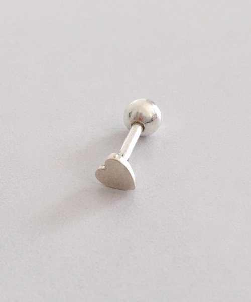 (silver925) heart piercing