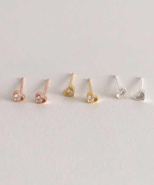 (silver925) little love earring