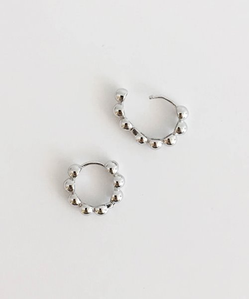 (silver925) bubble earring
