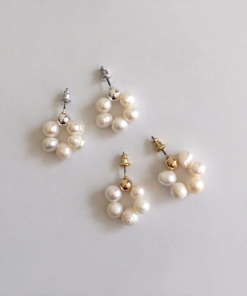 ball pearl drop earring