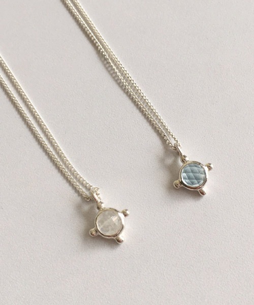 (silver925) point ball necklace