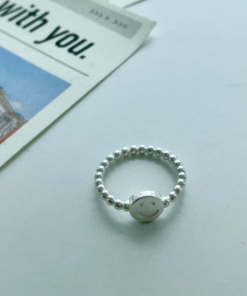 (silver 925) smiley ring