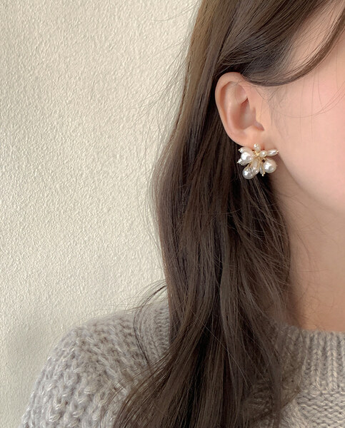 Paisle flower earrings E 146