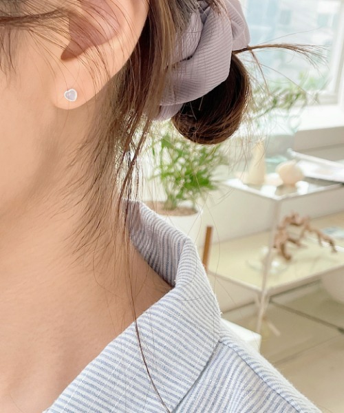 (silver 925) elsa blue earring